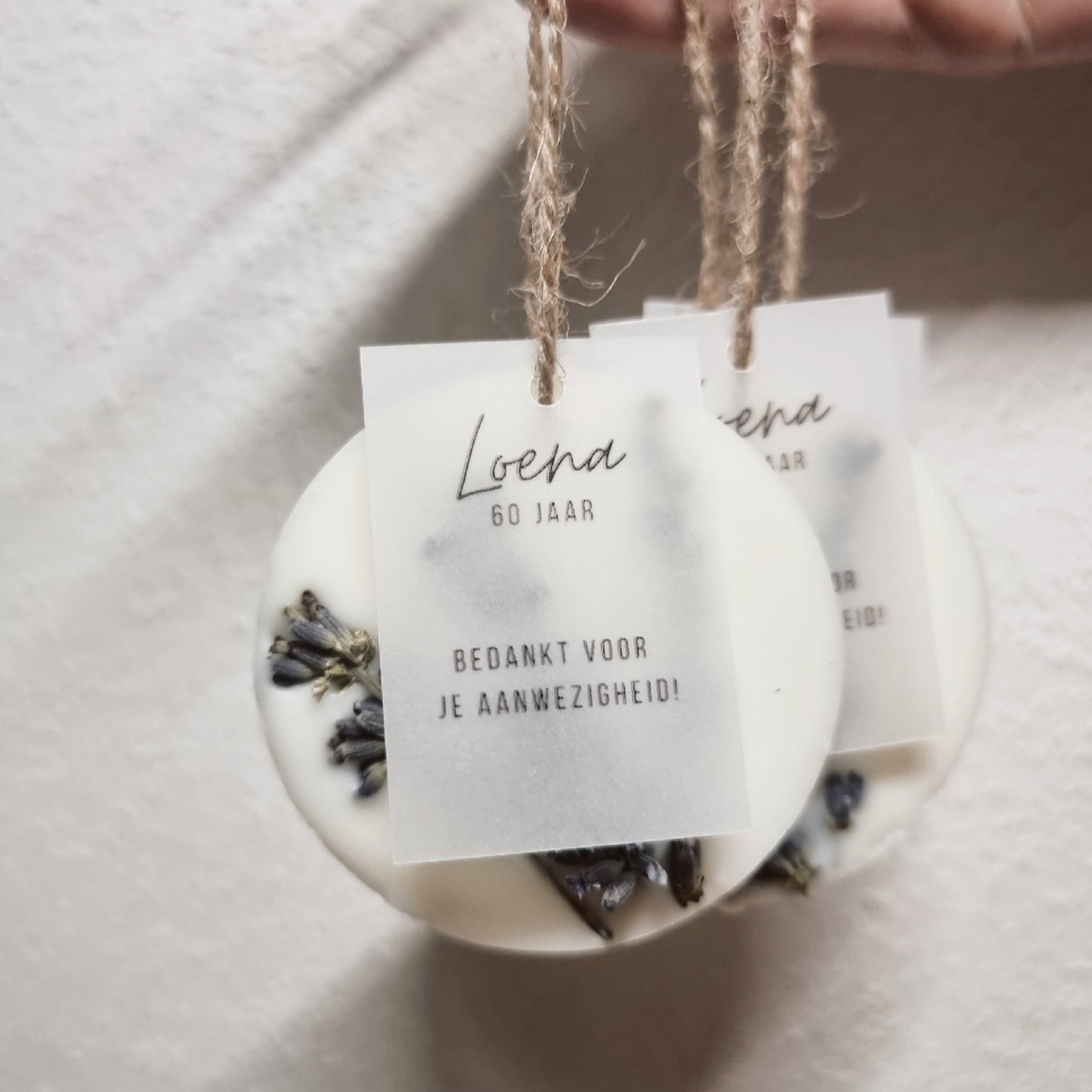 Lavendel/Rose Geurhanger Bedankjes