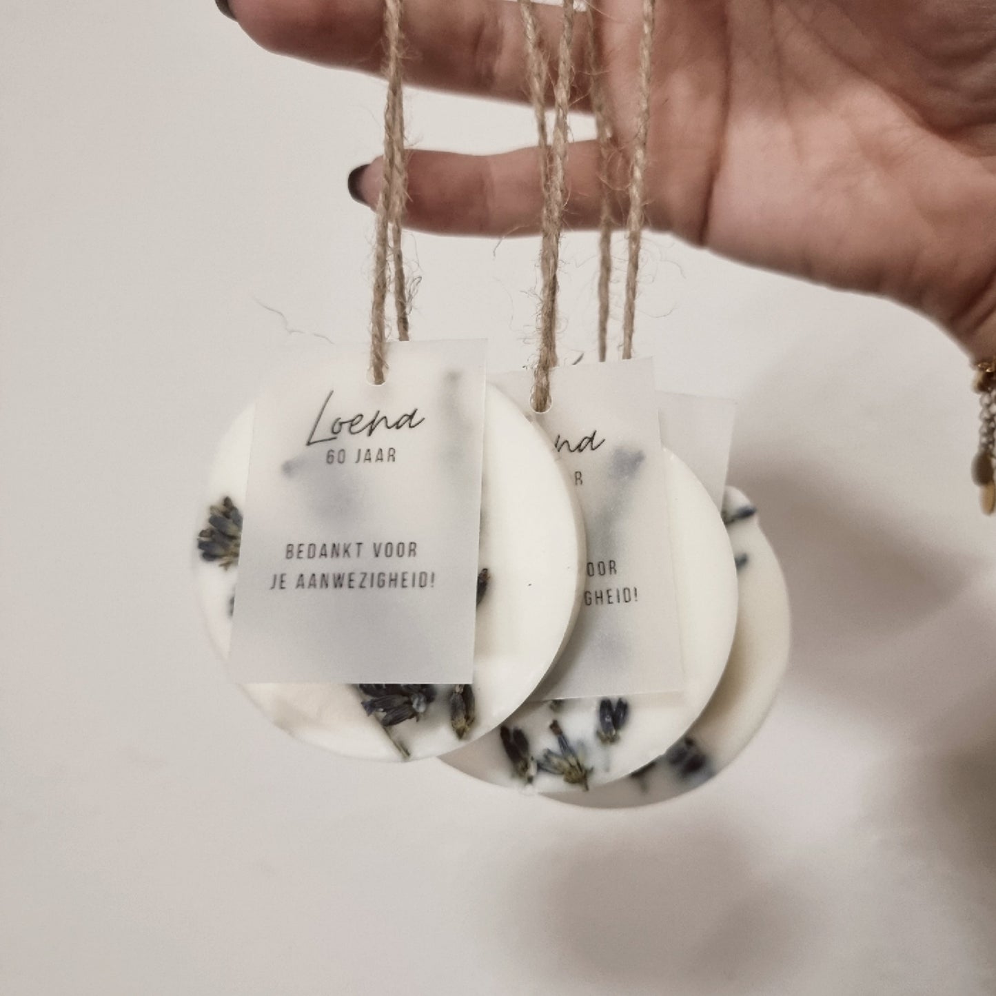 Lavendel/Rose Geurhanger Bedankjes