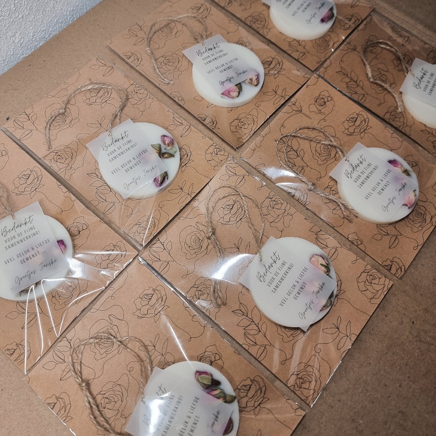 Lavendel/Rose Geurhanger Bedankjes