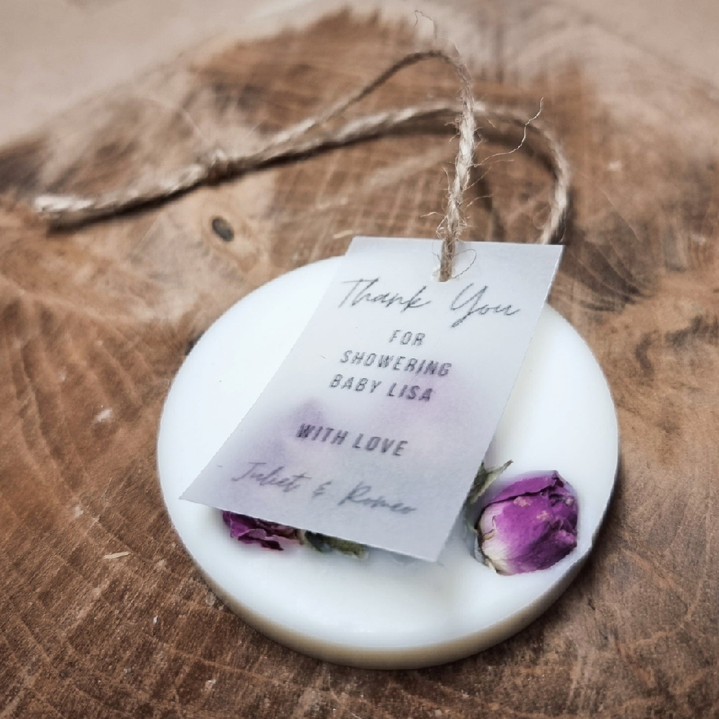 Lavendel/Rose Geurhanger Bedankjes